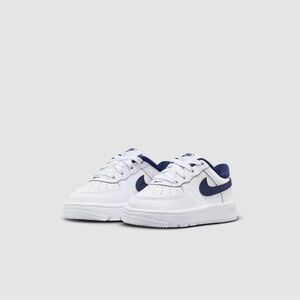 New Kids toddler Nike Air Force One 1 size 7c with box white blue shoes sneaker